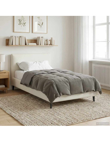 Piumone Completo Annuale Grigio chiaro 155 x 220 cm Microfibra