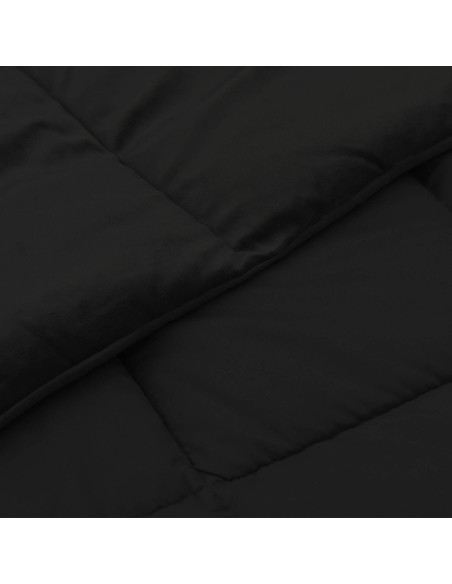Piumone Completo Annuale Nero 155 x 200 cm Microfibra