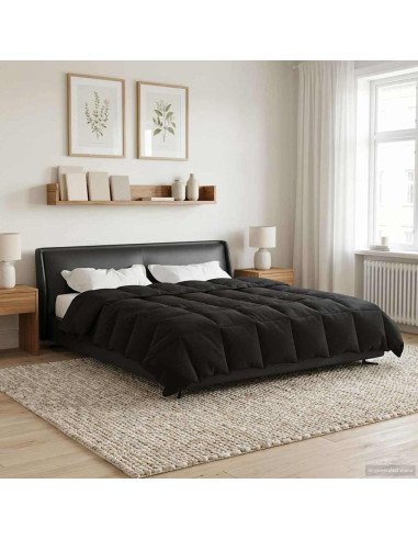 Piumone Completo Annuale Nero 220 x 240 cm Microfibra