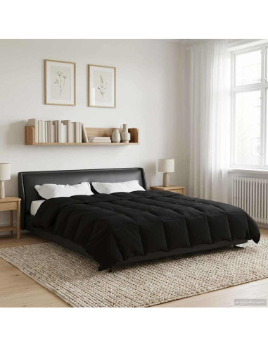 Piumone Completo Annuale Nero 240 x 260 cm Microfibra