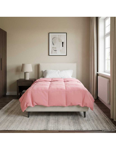 Piumone Completo Annuale Rosa 155 x 200 cm Microfibra