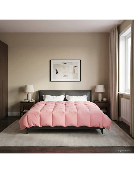 Piumone Completo Annuale Rosa 200 x 240 cm Microfibra