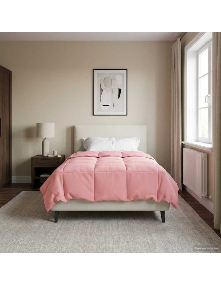 Piumone Completo Annuale Rosa 140 x 220 cm Microfibra