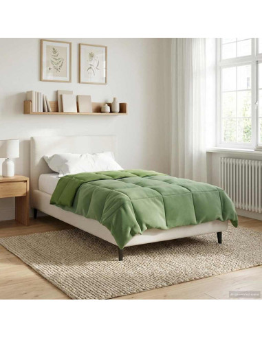 Piumone Completo Annuale Verde 140 x 200 cm Microfibra