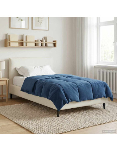Piumone Completo Annuale Blu Scuro 135 x 200 cm Microfibra
