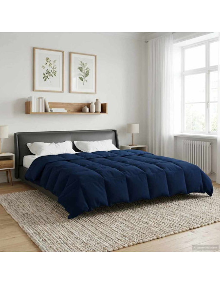Piumone Completo Annuale Blu Scuro 200 x 200 cm Microfibra