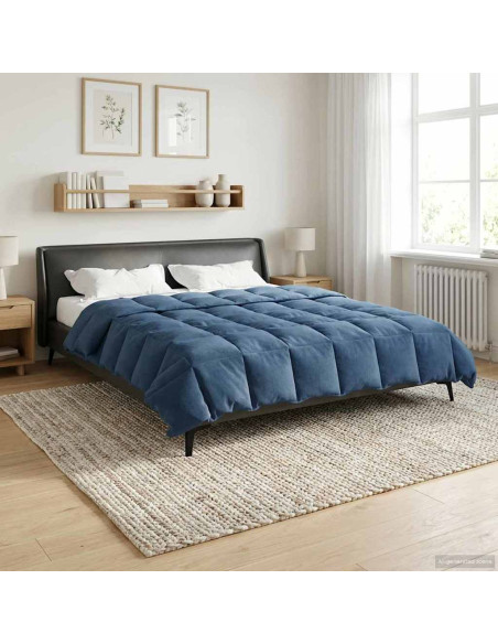 Piumone Completo Annuale Blu Scuro 200 x 220 cm Microfibra