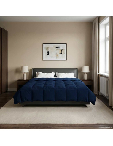 Piumone Completo Annuale Blu Scuro 220 x 240 cm Microfibra