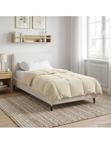 Piumone Completo Annuale Crema 140 x 200 cm Microfibra
