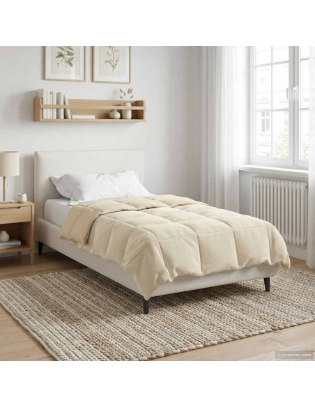 Piumone Completo Annuale Crema 140 x 200 cm Microfibra