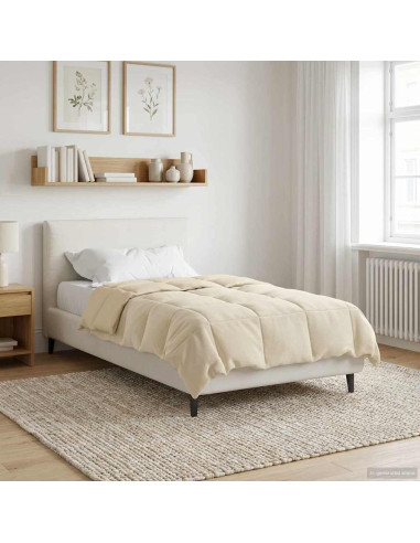 Piumone Completo Annuale Crema 155 x 200 cm Microfibra