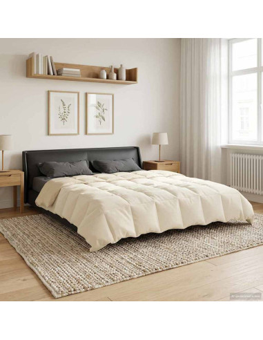 Piumone Completo Annuale Crema 220 x 240 cm Microfibra