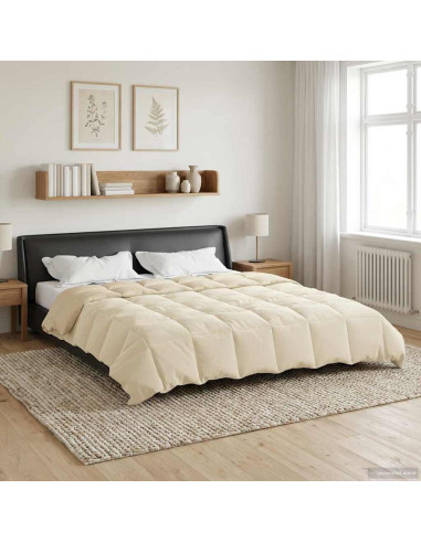 Piumone Completo Annuale Crema 220 x 260 cm Microfibra
