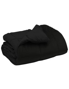 Duvet Invernale Trapuntato Nero 240 x 260 cm Microfibra 2