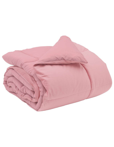 Duvet Invernale Trapuntato Rosa 155 x 200 cm Microfibra