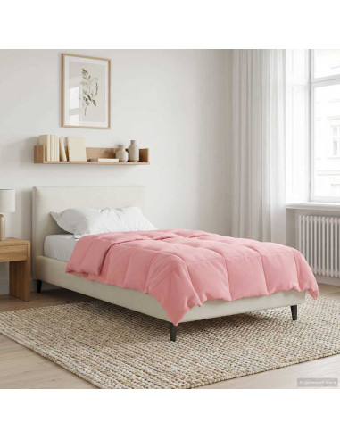 Duvet Invernale Trapuntato Rosa 155 x 200 cm Microfibra