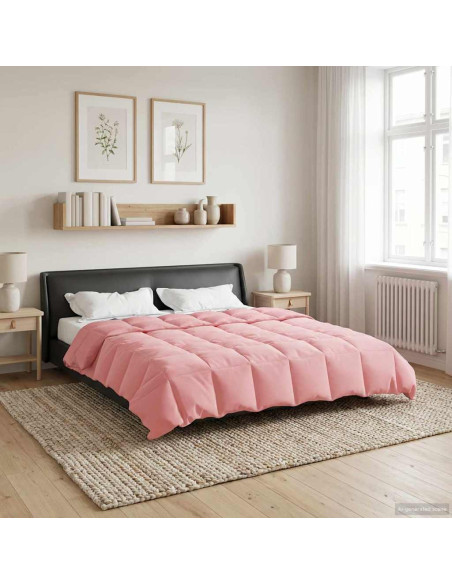 Duvet Invernale Trapuntato Rosa 200 x 240 cm Microfibra