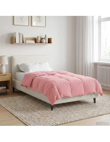 Duvet Invernale Trapuntato Rosa 140 x 220 cm Microfibra
