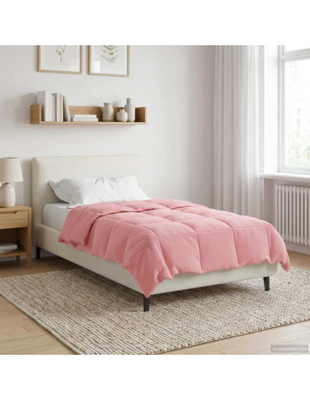 Duvet Invernale Trapuntato Rosa 140 x 220 cm Microfibra