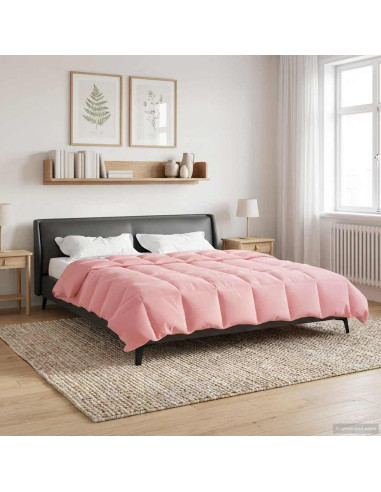 Duvet Invernale Trapuntato Rosa 200 x 220 cm Microfibra
