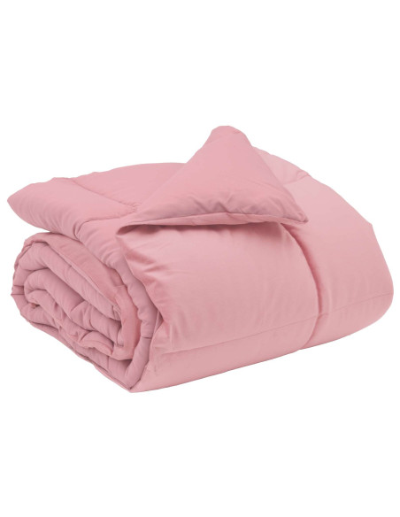 Duvet Invernale Trapuntato Rosa 220 x 260 cm Microfibra