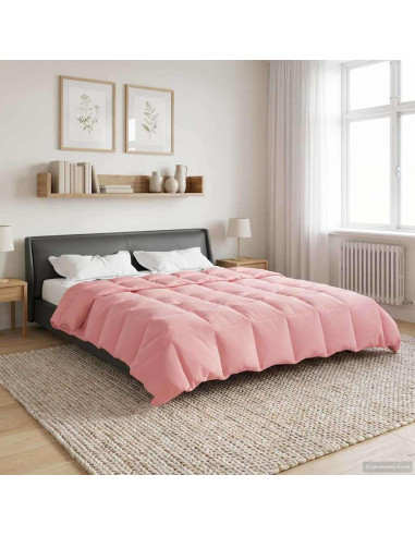 Duvet Invernale Trapuntato Rosa 220 x 260 cm Microfibra