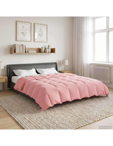 Duvet Invernale Trapuntato Rosa 220 x 260 cm Microfibra