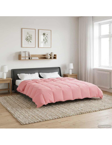 Duvet Invernale Trapuntato Rosa 240 x 260 cm Microfibra