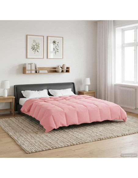 Duvet Invernale Trapuntato Rosa 240 x 260 cm Microfibra