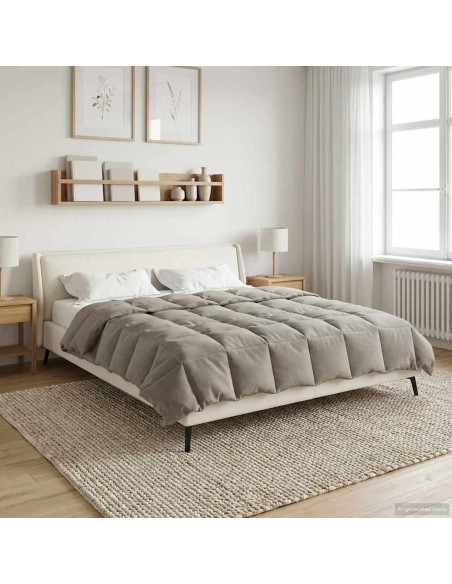 Duvet Invernale Trapuntato Verde 200 x 220 cm Microfibra