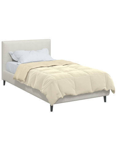 Duvet Invernale Trapuntato Crema 155 x 200 cm Microfibra