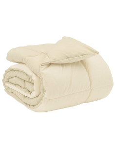 Duvet Invernale Trapuntato Crema 220 x 240 cm Microfibra 2