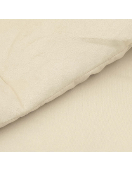 Duvet Invernale Trapuntato Crema 240 x 260 cm Microfibra