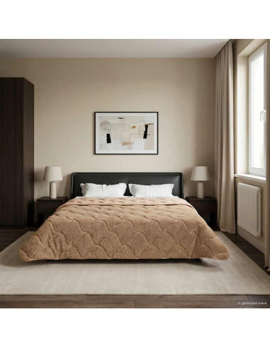 Duvet Estivo Talpa 240 x 260 cm Microfibra e Fleece Teddy