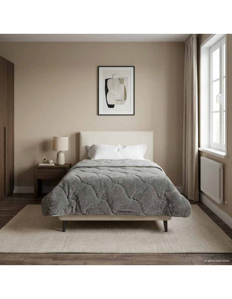 Piumone Completo Annuale Trapuntato Antracite 140 x 220 cm