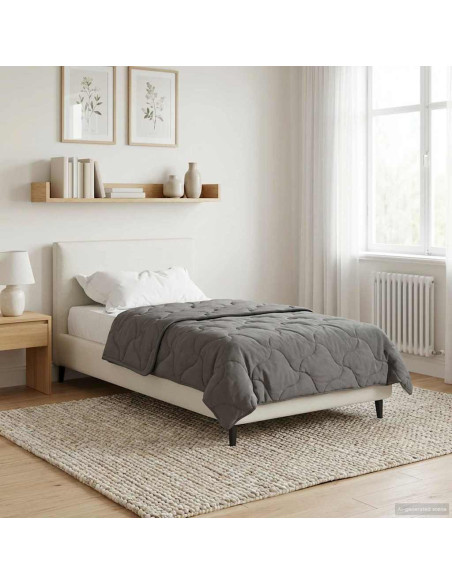 Piumone Completo Annuale Trapuntato Grigio chiaro 155 x 200 cm