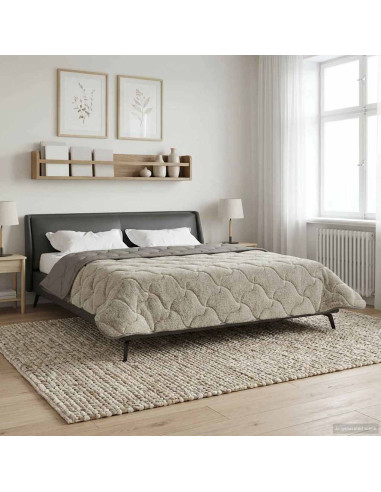 Piumone Completo Annuale Trapuntato Grigio chiaro 200 x 240 cm