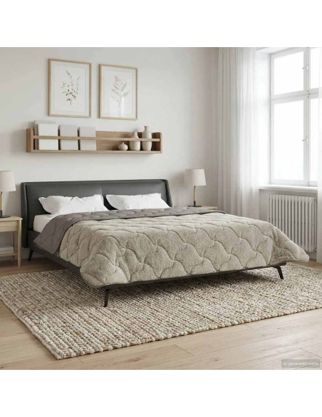 Piumone Completo Annuale Trapuntato Grigio chiaro 200 x 240 cm
