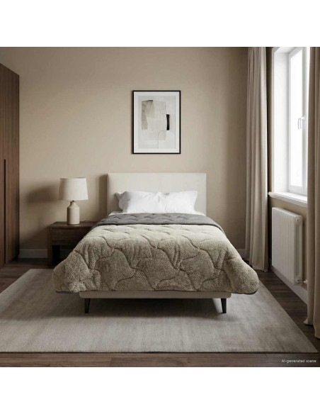 Piumone Completo Annuale Trapuntato Grigio chiaro 155 x 220 cm