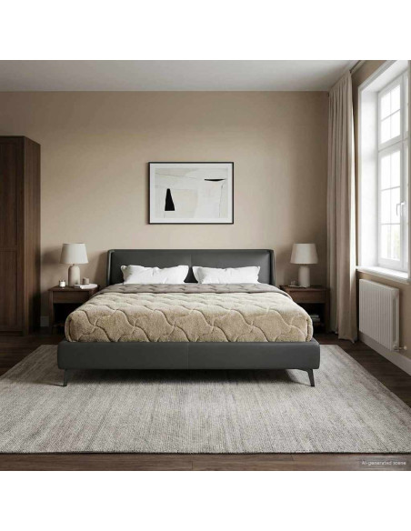 Piumone Completo Annuale Trapuntato Grigio chiaro 220 x 260 cm
