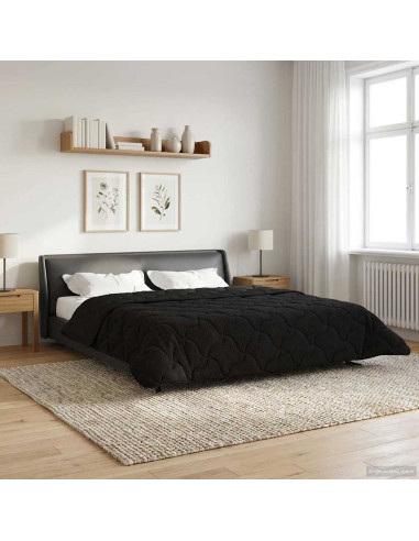 Piumone Completo Annuale Trapuntato Nero 200 x 200 cm