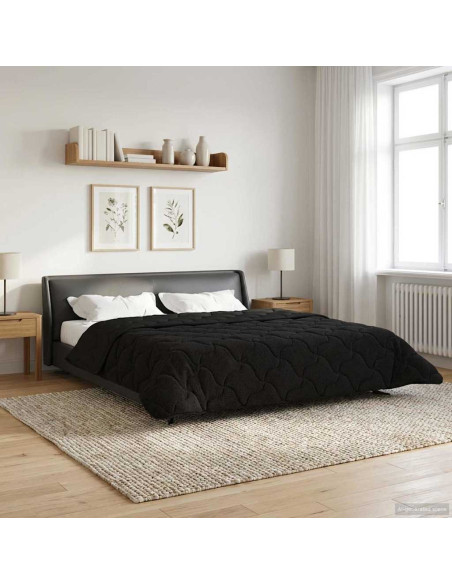 Piumone Completo Annuale Trapuntato Nero 200 x 200 cm