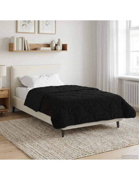 Piumone Completo Annuale Trapuntato Nero 135 x 220 cm