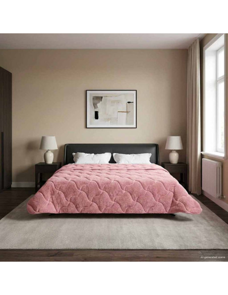 Piumone Completo Annuale Trapuntato Rosa 200 x 220 cm