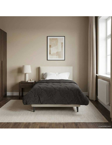 Duvet Invernale Trapuntato Antracite 135 x 200 cm