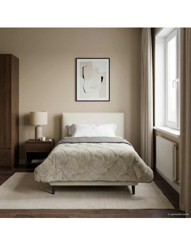 Duvet Invernale Trapuntato Grigio chiaro 140 x 220 cm