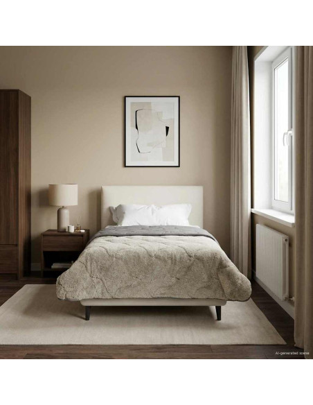 Duvet Invernale Trapuntato Grigio chiaro 140 x 220 cm