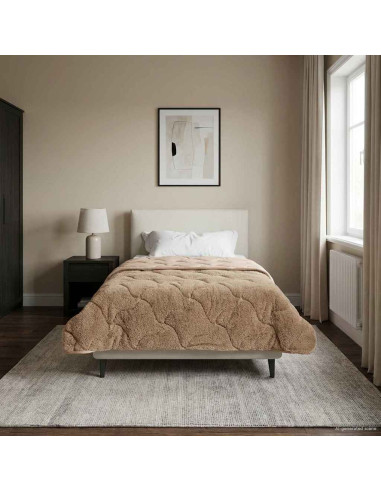 Duvet Invernale Talpa 155 x 200 cm Microfibra e Fleece Teddy