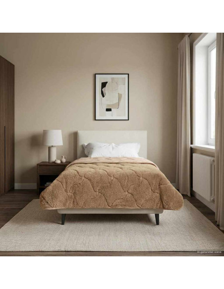 Duvet Invernale Talpa 140 x 220 cm Microfibra e Fleece Teddy