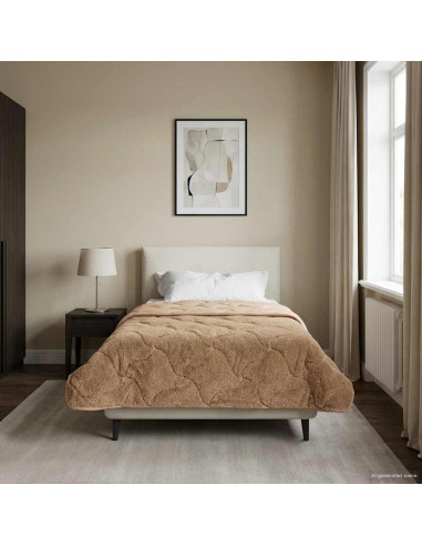 Duvet Invernale Talpa 155 x 220 cm Microfibra e Fleece Teddy